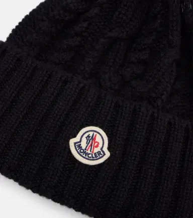 Moncler Cable-knit cashmere and wool-blend beanie | Thumbnail 2 Moncler Cable-knit cashmere and wool-blend beanie | Thumbnail 2