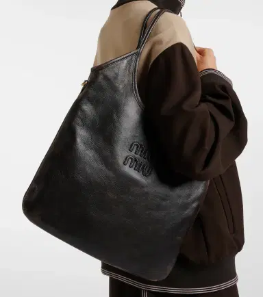 Miu Miu Ivy distressed leather shopper | Thumbnail 5 Miu Miu Ivy distressed leather shopper | Thumbnail 5