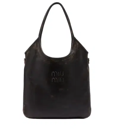 Miu Miu Ivy distressed leather shopper | Thumbnail 1 Miu Miu Ivy distressed leather shopper | Thumbnail 1