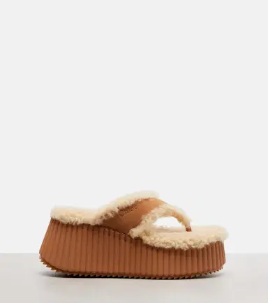 Chloé Chloé Nama 80 suede platform thong sandals | Thumbnail 4 Chloé Chloé Nama 80 suede platform thong sandals | Thumbnail 4