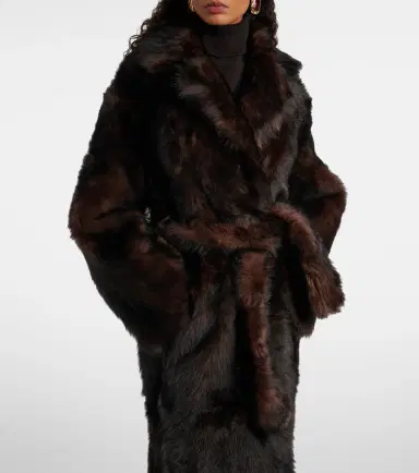 Nour Hammour Uma shearling wrap coat | Thumbnail 5 Nour Hammour Uma shearling wrap coat | Thumbnail 5