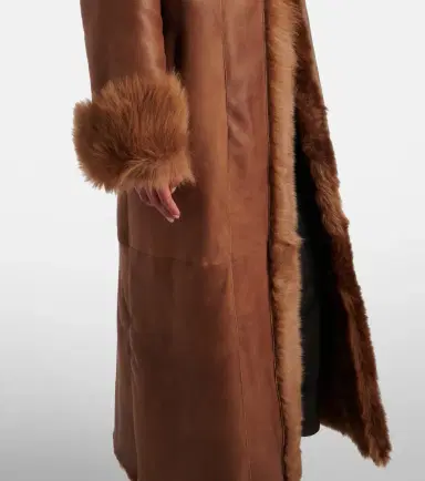 Nour Hammour Marlene leather and shearling coat | Thumbnail 2 Nour Hammour Marlene leather and shearling coat | Thumbnail 2