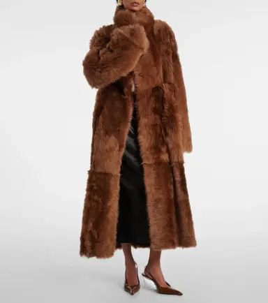 Nour Hammour Marlene leather and shearling coat | Thumbnail 3 Nour Hammour Marlene leather and shearling coat | Thumbnail 3