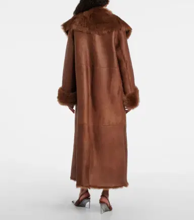 Nour Hammour Marlene leather and shearling coat | Thumbnail 4 Nour Hammour Marlene leather and shearling coat | Thumbnail 4