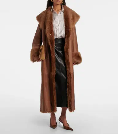 Nour Hammour Marlene leather and shearling coat | Thumbnail 5 Nour Hammour Marlene leather and shearling coat | Thumbnail 5