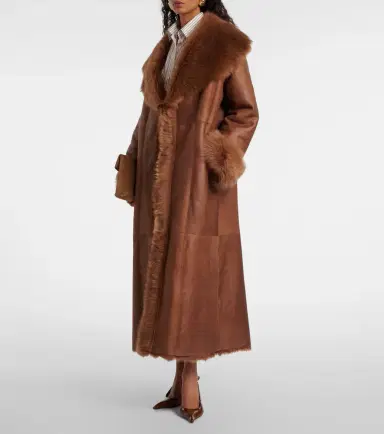 Nour Hammour Marlene leather and shearling coat | Thumbnail 7 Nour Hammour Marlene leather and shearling coat | Thumbnail 7