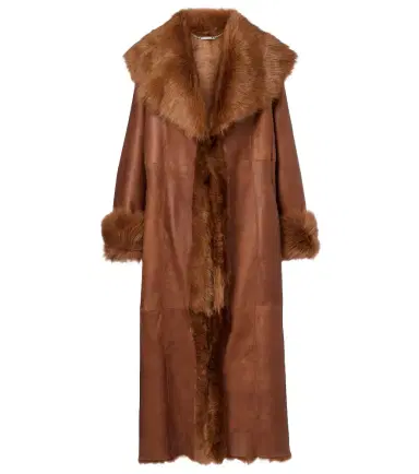 Nour Hammour Marlene leather and shearling coat | Thumbnail 1 Nour Hammour Marlene leather and shearling coat | Thumbnail 1