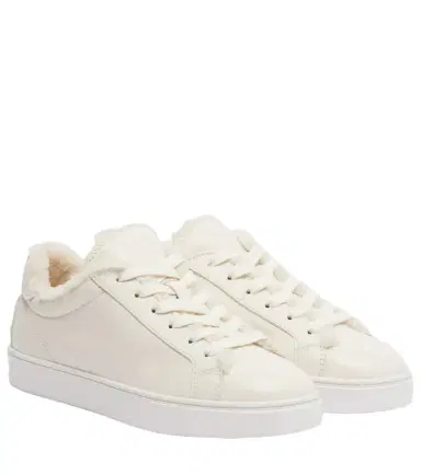 Tod's Cassetta shearling-lined leather sneakers | Thumbnail 1 Tod's Cassetta shearling-lined leather sneakers | Thumbnail 1