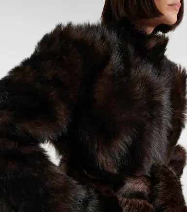 Nour Hammour Elsa shearling wrap coat | Thumbnail 6 Nour Hammour Elsa shearling wrap coat | Thumbnail 6