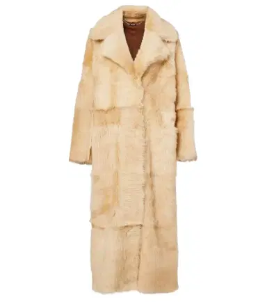 Nour Hammour Evita Long shearling coat | Thumbnail 1 Nour Hammour Evita Long shearling coat | Thumbnail 1