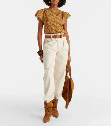 Isabel Marant Sebani asymmetric cotton T-shirt | Thumbnail 6 Isabel Marant Sebani asymmetric cotton T-shirt | Thumbnail 6