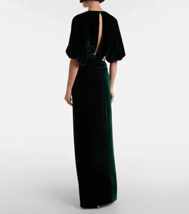 Costarellos Floral velvet maxi dress | Thumbnail 2 Costarellos Floral velvet maxi dress | Thumbnail 2