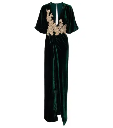 Costarellos Floral velvet maxi dress | Thumbnail 1 Costarellos Floral velvet maxi dress | Thumbnail 1