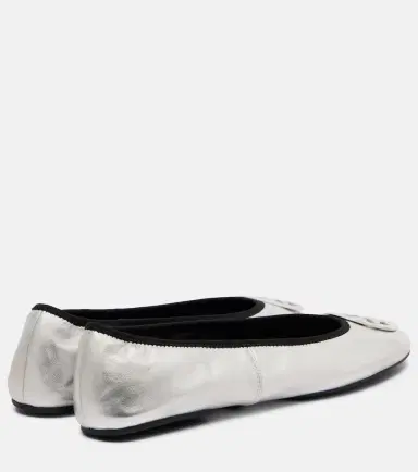 Tory Burch Reva Travel leather ballet flats | Thumbnail 4 Tory Burch Reva Travel leather ballet flats | Thumbnail 4