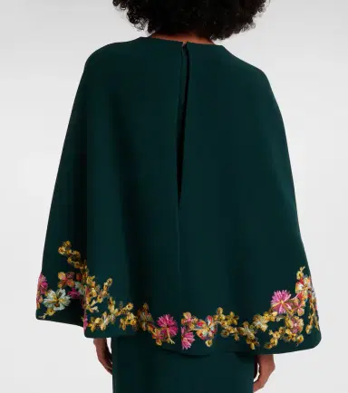 Costarellos Caped embellished crêpe gown | Thumbnail 4 Costarellos Caped embellished crêpe gown | Thumbnail 4