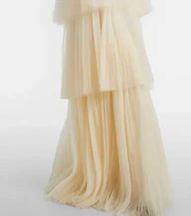 Costarellos Nathalia velvet and tulle bustier gown | Thumbnail 2 Costarellos Nathalia velvet and tulle bustier gown | Thumbnail 2