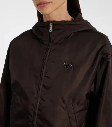 Prada Re-Nylon hooded jacket | Thumbnail 2 Prada Re-Nylon hooded jacket | Thumbnail 2