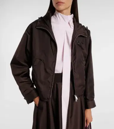 Prada Re-Nylon hooded jacket | Thumbnail 6 Prada Re-Nylon hooded jacket | Thumbnail 6