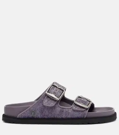 Birkenstock 1774 Arizona velvet slides | Thumbnail 3 Birkenstock 1774 Arizona velvet slides | Thumbnail 3