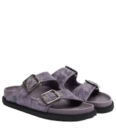 Birkenstock 1774 Arizona velvet slides | Thumbnail 1 Birkenstock 1774 Arizona velvet slides | Thumbnail 1