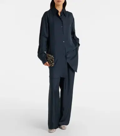 Rohe Róhe Oversized silk satin shirt | Thumbnail 5 Rohe Róhe Oversized silk satin shirt | Thumbnail 5