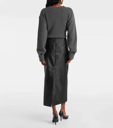 Rohe Róhe Embossed high-rise midi skirt | Thumbnail 5 Rohe Róhe Embossed high-rise midi skirt | Thumbnail 5