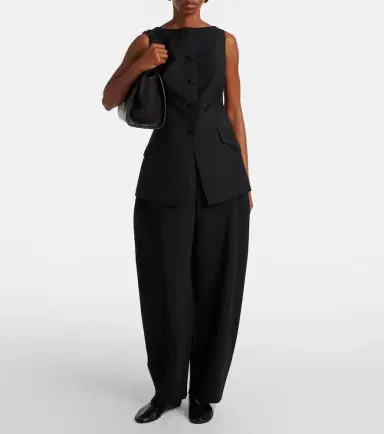Rohe Róhe High-rise crêpe barrel-leg pants | Thumbnail 5 Rohe Róhe High-rise crêpe barrel-leg pants | Thumbnail 5
