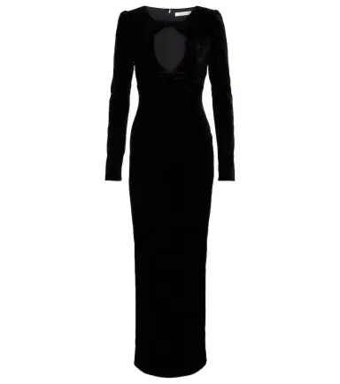 Alessandra Rich Bow-detail cutout velvet gown | Thumbnail 1 Alessandra Rich Bow-detail cutout velvet gown | Thumbnail 1