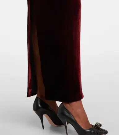 Alessandra Rich Bow-detail cutout velvet gown | Thumbnail 2 Alessandra Rich Bow-detail cutout velvet gown | Thumbnail 2