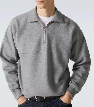 Jil Sander Cotton terry half-zip sweatshirt | Thumbnail 2 Jil Sander Cotton terry half-zip sweatshirt | Thumbnail 2