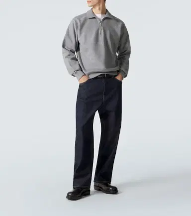 Jil Sander Cotton terry half-zip sweatshirt | Thumbnail 4 Jil Sander Cotton terry half-zip sweatshirt | Thumbnail 4