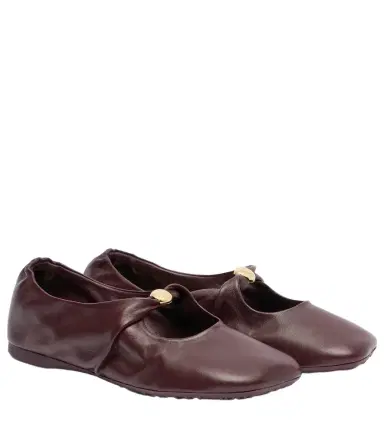Loewe Pebble Soft leather Mary Jane flats | Thumbnail 1 Loewe Pebble Soft leather Mary Jane flats | Thumbnail 1