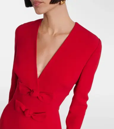 Elie Saab Bow-detail cady gown | Thumbnail 3 Elie Saab Bow-detail cady gown | Thumbnail 3