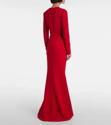 Elie Saab Bow-detail cady gown | Thumbnail 4 Elie Saab Bow-detail cady gown | Thumbnail 4