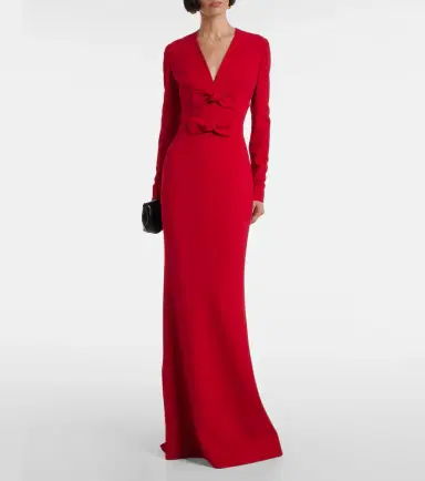 Elie Saab Bow-detail cady gown | Thumbnail 5 Elie Saab Bow-detail cady gown | Thumbnail 5