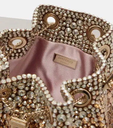 Jimmy Choo Bon Bon embellished satin bucket bag | Thumbnail 2 Jimmy Choo Bon Bon embellished satin bucket bag | Thumbnail 2