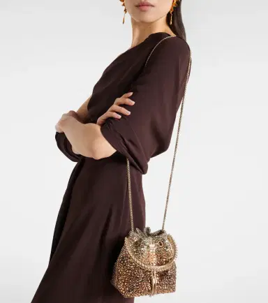 Jimmy Choo Bon Bon embellished satin bucket bag | Thumbnail 7 Jimmy Choo Bon Bon embellished satin bucket bag | Thumbnail 7