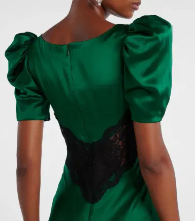 Rodarte Lace-trimmed silk cocktail dress | Thumbnail 3 Rodarte Lace-trimmed silk cocktail dress | Thumbnail 3