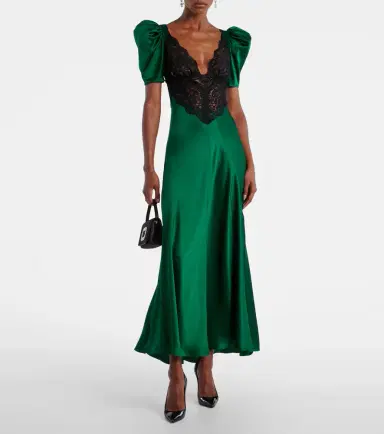 Rodarte Lace-trimmed silk cocktail dress | Thumbnail 4 Rodarte Lace-trimmed silk cocktail dress | Thumbnail 4