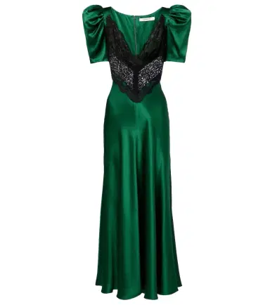 Rodarte Lace-trimmed silk cocktail dress | Thumbnail 1 Rodarte Lace-trimmed silk cocktail dress | Thumbnail 1