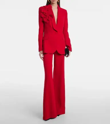 Elie Saab High-rise cady flared pants | Thumbnail 4 Elie Saab High-rise cady flared pants | Thumbnail 4