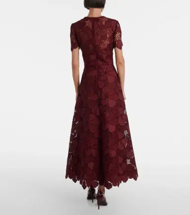 Elie Saab Guipure lace silk-blend maxi dress | Thumbnail 3 Elie Saab Guipure lace silk-blend maxi dress | Thumbnail 3