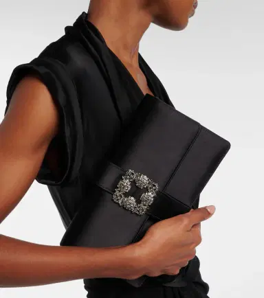 Manolo Blahnik Capri embellished satin clutch | Thumbnail 5 Manolo Blahnik Capri embellished satin clutch | Thumbnail 5