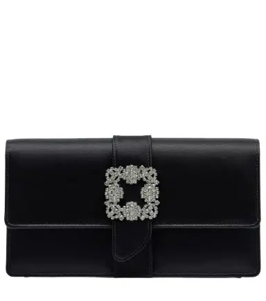 Manolo Blahnik Capri embellished satin clutch | Thumbnail 1 Manolo Blahnik Capri embellished satin clutch | Thumbnail 1