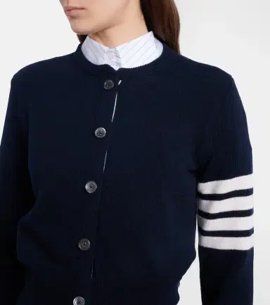 Thom Browne 4-Bar intarsia virgin wool cardigan | Thumbnail 2 Thom Browne 4-Bar intarsia virgin wool cardigan | Thumbnail 2