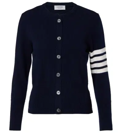 Thom Browne 4-Bar intarsia virgin wool cardigan | Thumbnail 1 Thom Browne 4-Bar intarsia virgin wool cardigan | Thumbnail 1
