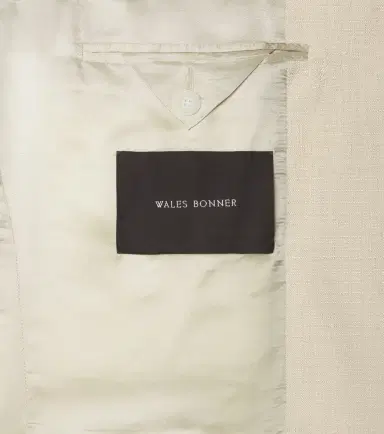 Wales Bonner Alto satin-trimmed blazer | Thumbnail 2 Wales Bonner Alto satin-trimmed blazer | Thumbnail 2
