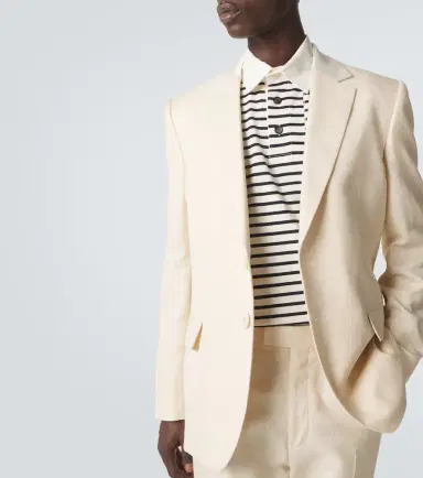 Wales Bonner Alto satin-trimmed blazer | Thumbnail 3 Wales Bonner Alto satin-trimmed blazer | Thumbnail 3