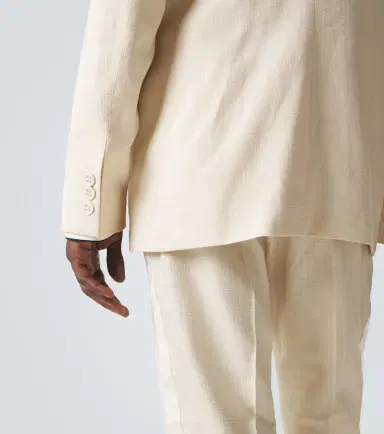 Wales Bonner Alto satin-trimmed blazer | Thumbnail 4 Wales Bonner Alto satin-trimmed blazer | Thumbnail 4