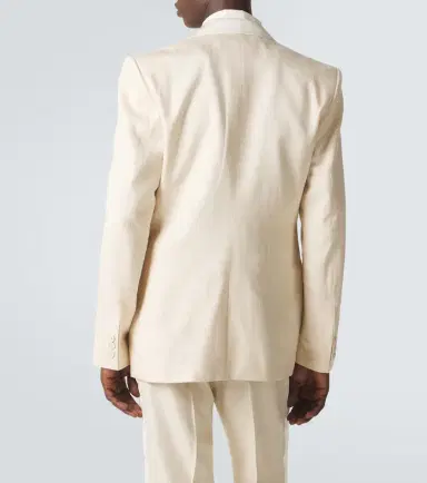 Wales Bonner Alto satin-trimmed blazer | Thumbnail 5 Wales Bonner Alto satin-trimmed blazer | Thumbnail 5